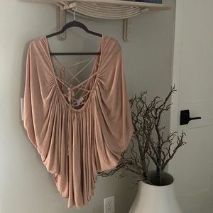 Free People Mauve Beach Coverup Tunic Top Large